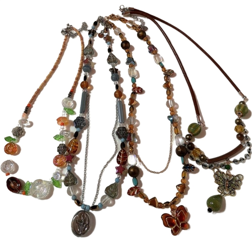 Y2K Ethnic Fashion - Mode perle bohême collier fait à