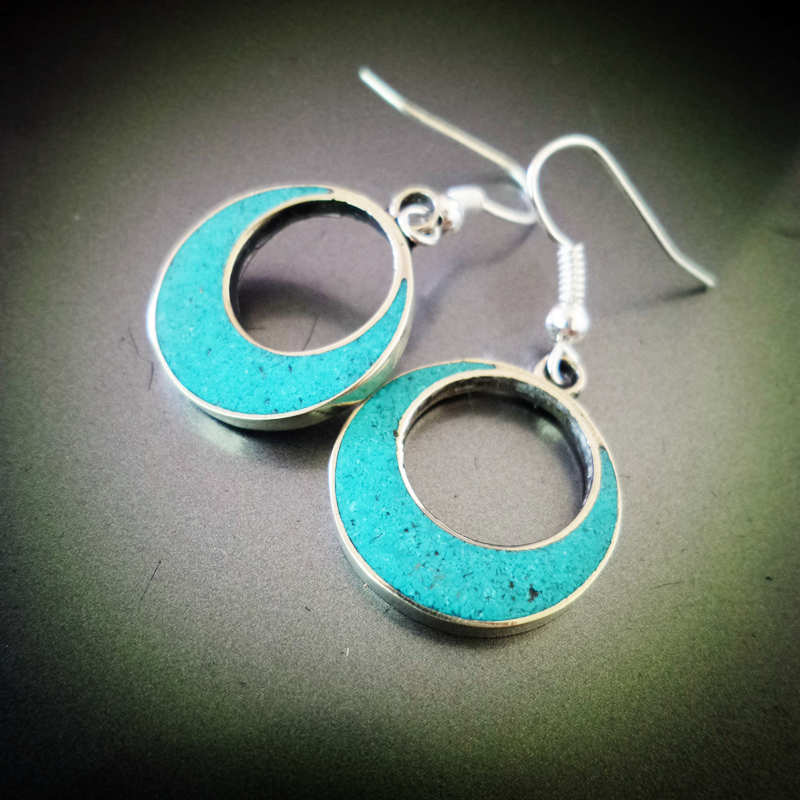 Ethnic Fashion Com - Boucles d'oreilles ethniques vintage, breloques circulaires,