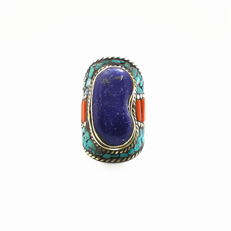 Ethnic Fashion Com - Grandes bagues tibétaines pour homme, en
