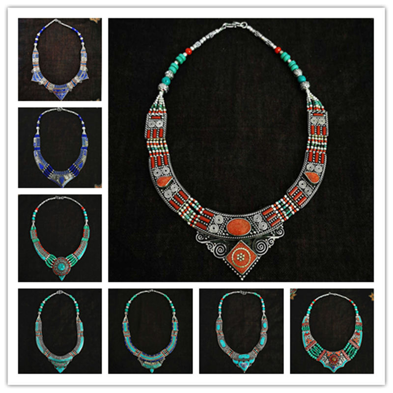 Ethnic Fashion Com - BO00-Vintage-Colliers de la raq incrustés de