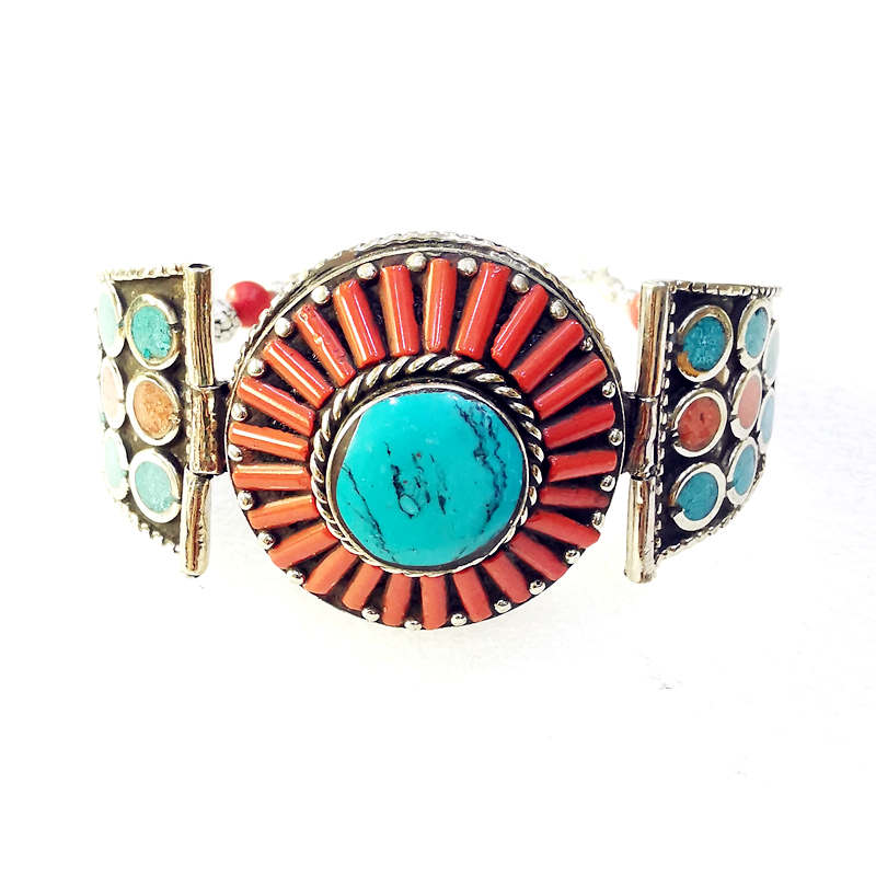Ethnic Fashion Com - Bracelets vintage en métal du Népal,