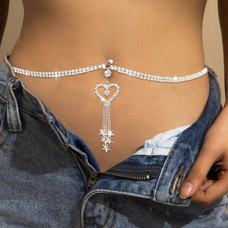 Ethnic Fashion Collection - GLAMing Boho coeur balancent strass Piercing