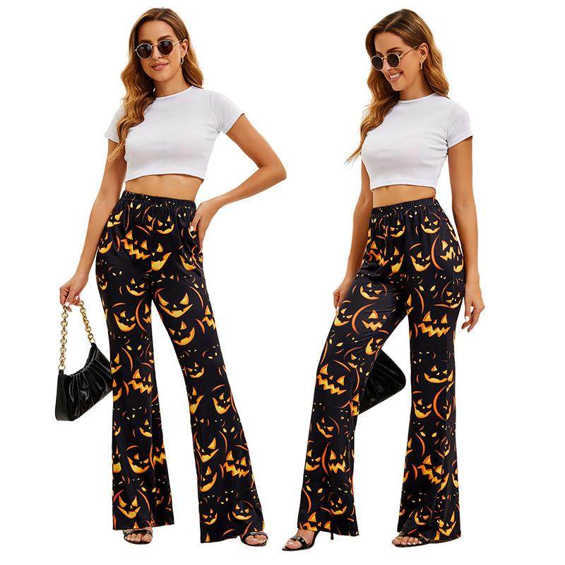 Ethnic Wear Fashion Brand - Pantalon pour femmes à imprimé chauve-souris