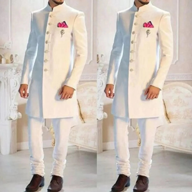 Ethnic Wear Men'S Fashion - Smoking indien ethnique à simple boutonnage