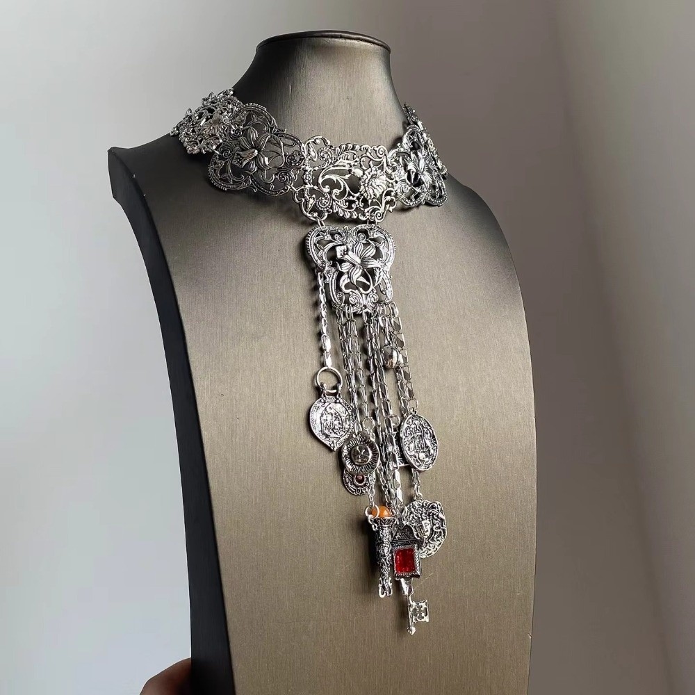 Collier long bohème rétro, sty - Y2K Ethnic Fashion avis et prix