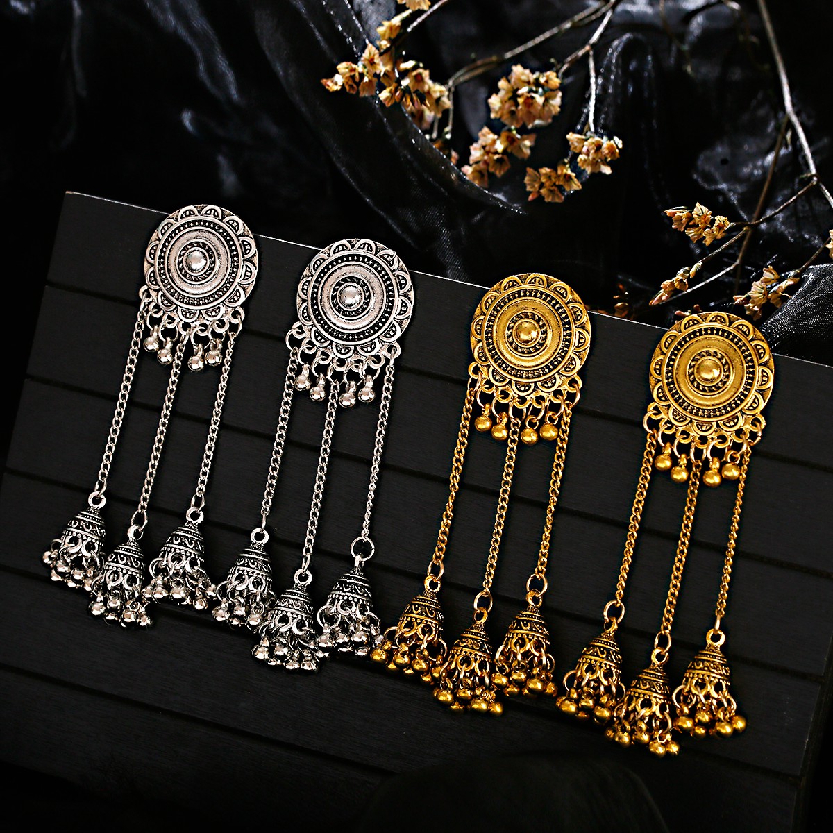 Boucles d'oreilles ethniques V - Ethnic Indian Fashion avis et prix