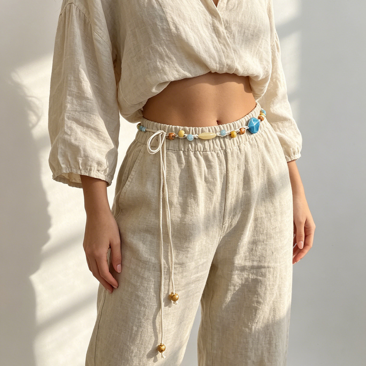 Chaîne de taille florale ethni - Y2K Ethnic Fashion avis et prix