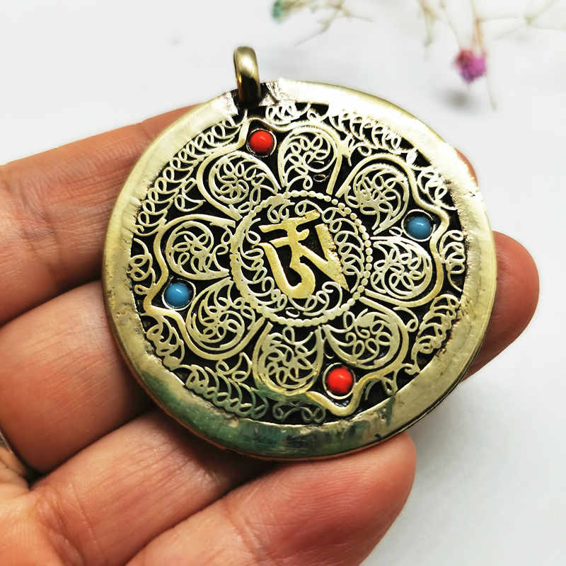 Pendentifs ronds en cuivre ave - Ethnic Fashion Com avis et prix