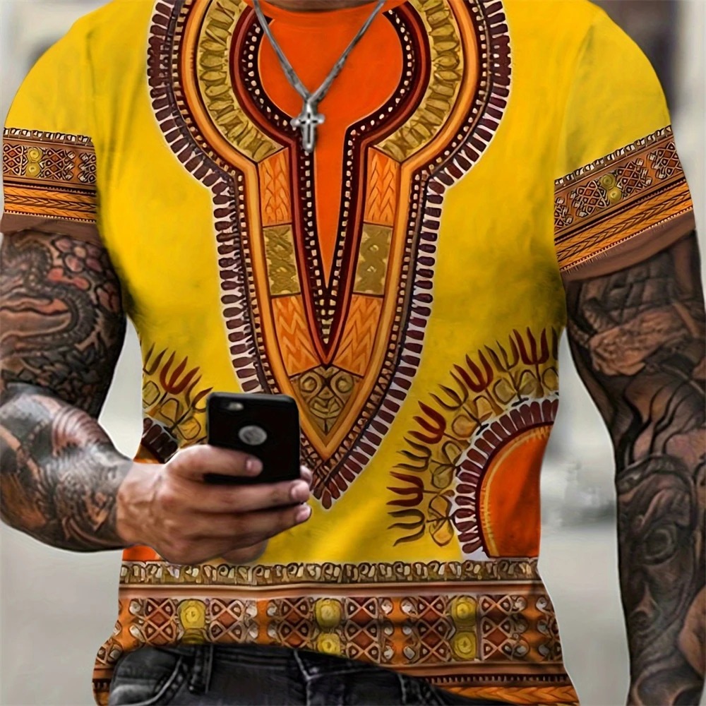 T-shirt Homme Sportif à Séchag - Y2K Ethnic Fashion avis et prix