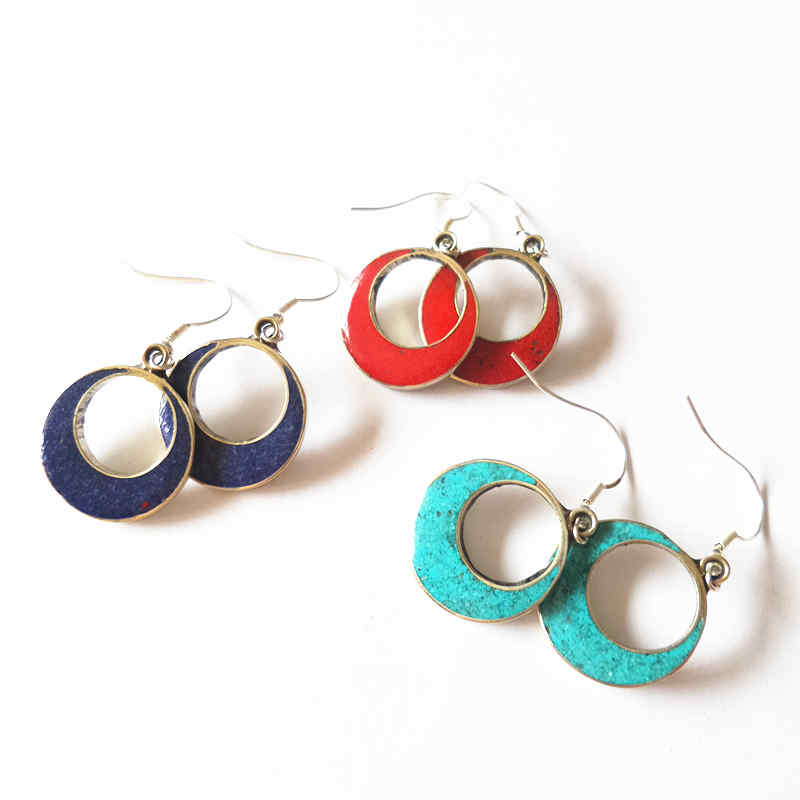 Boucles d'oreilles ethniques v - Ethnic Fashion Com avis et prix
