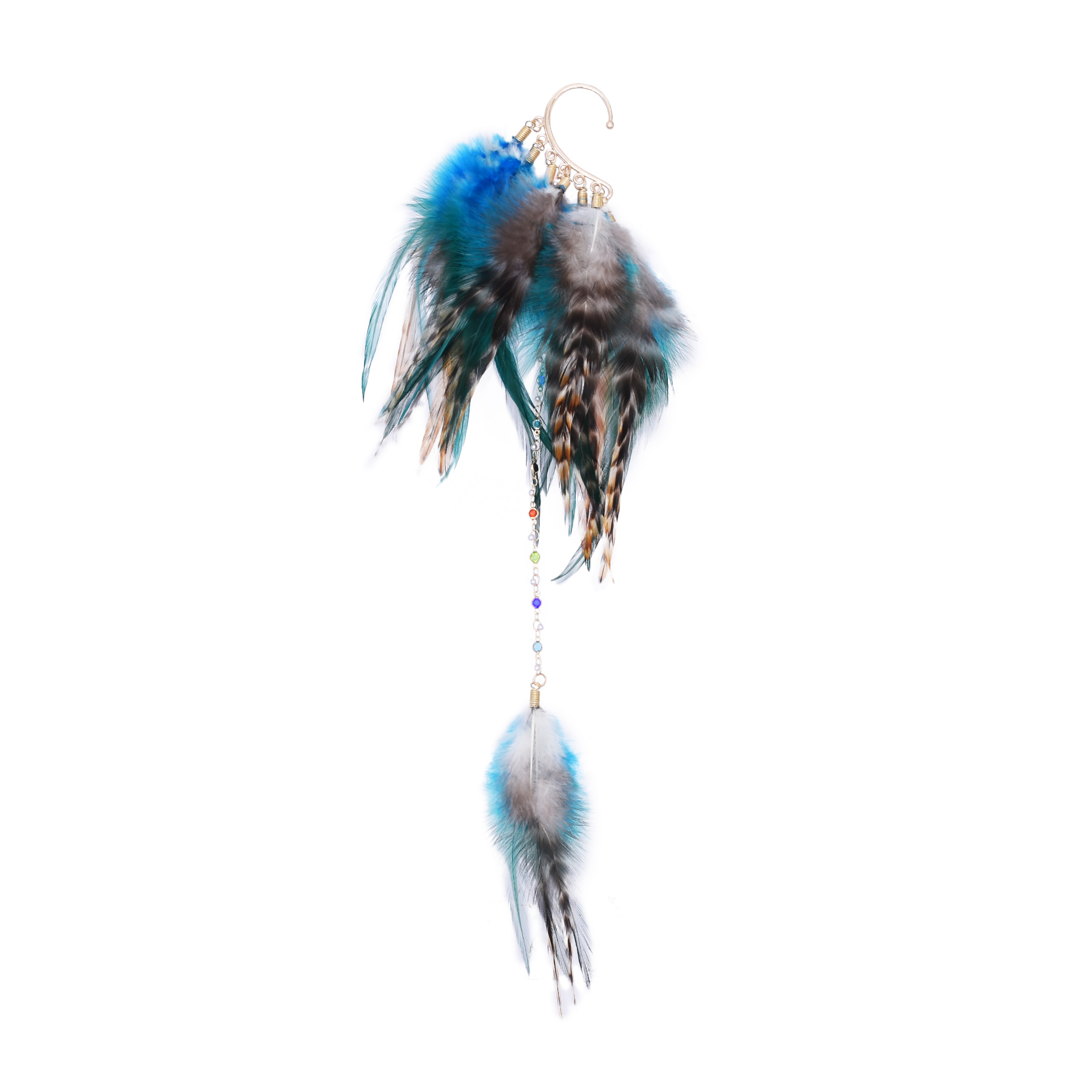 Boucles d'oreilles en plumes d - Ethnic Indian Fashion avis et prix