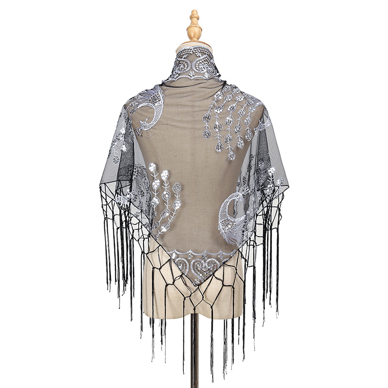 Écharpe triangulaire à franges - Ethnic Fashion Sale avis et prix