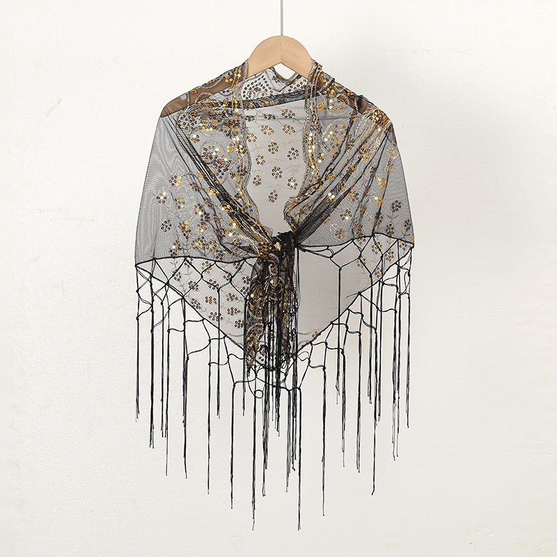 Écharpe triangulaire à franges - Ethnic Fashion Sale avis et prix
