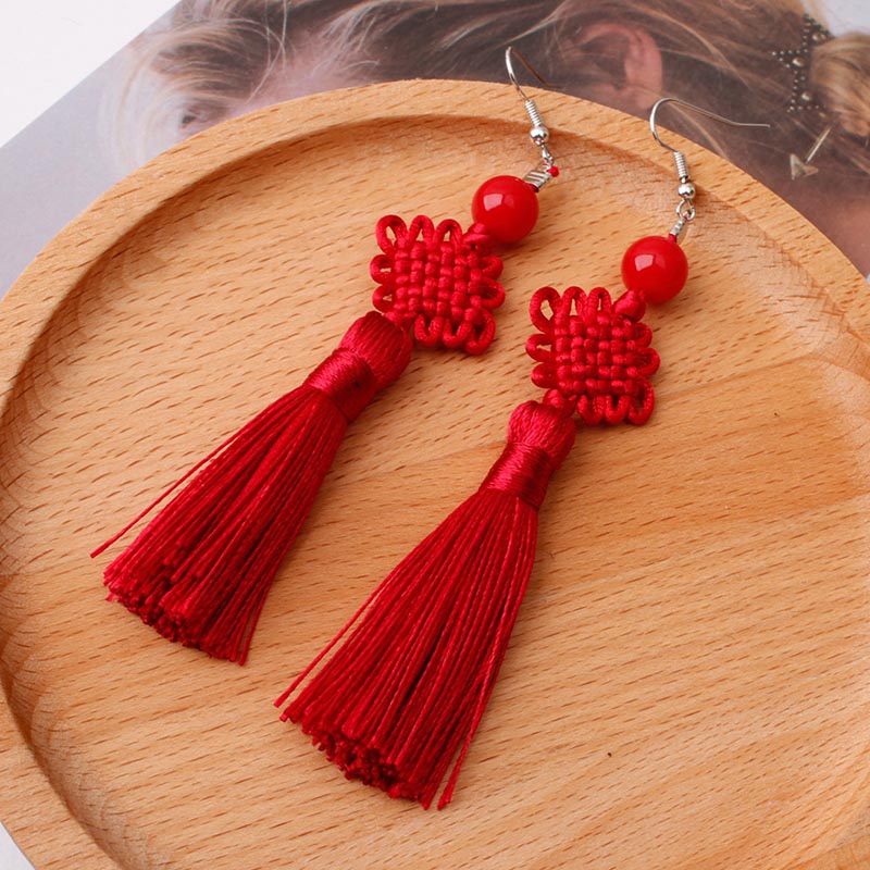 Boucles d'oreilles pendantes Y - Y2K Ethnic Fashion avis et prix