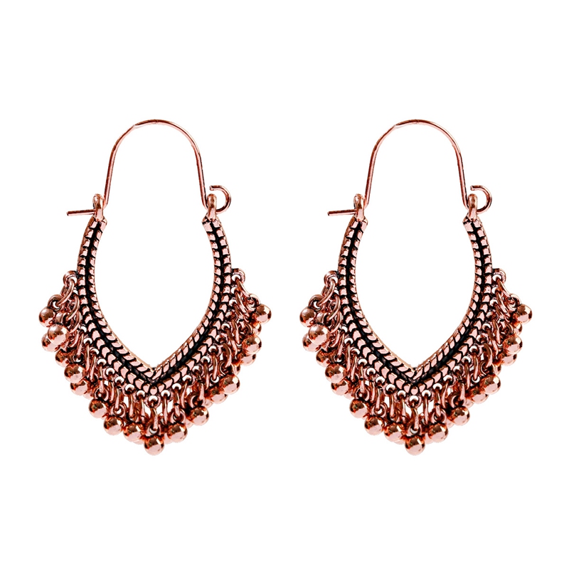 Boucles d'Oreilles Vintage Boh - Ethnic Indian Fashion avis et prix