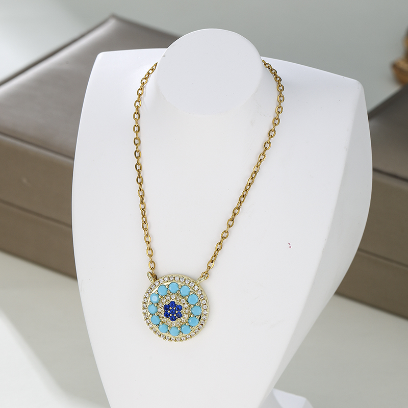 Collier Pendentif Rond Bohème  - Fashion Show Ethnic Wear avis et prix