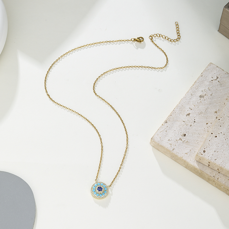 Collier Pendentif Rond Bohème  - Fashion Show Ethnic Wear avis et prix