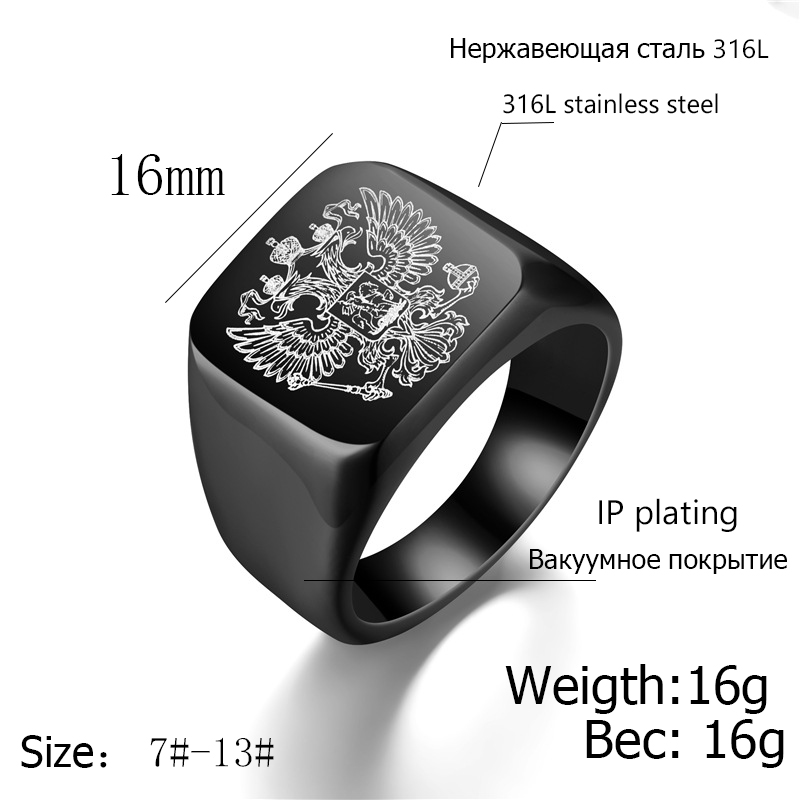 Bague en acier inoxydable 316L - Ethnic Wear Men'S Fashion avis et prix
