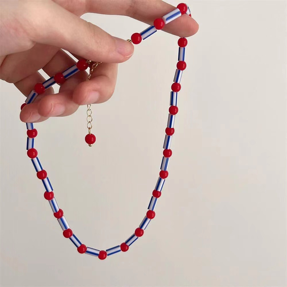 Collier ethnique coloré à perl - Y2K Ethnic Fashion avis et prix