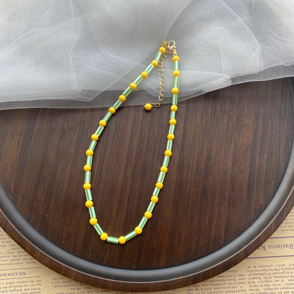 Collier ethnique coloré à perl - Y2K Ethnic Fashion avis et prix