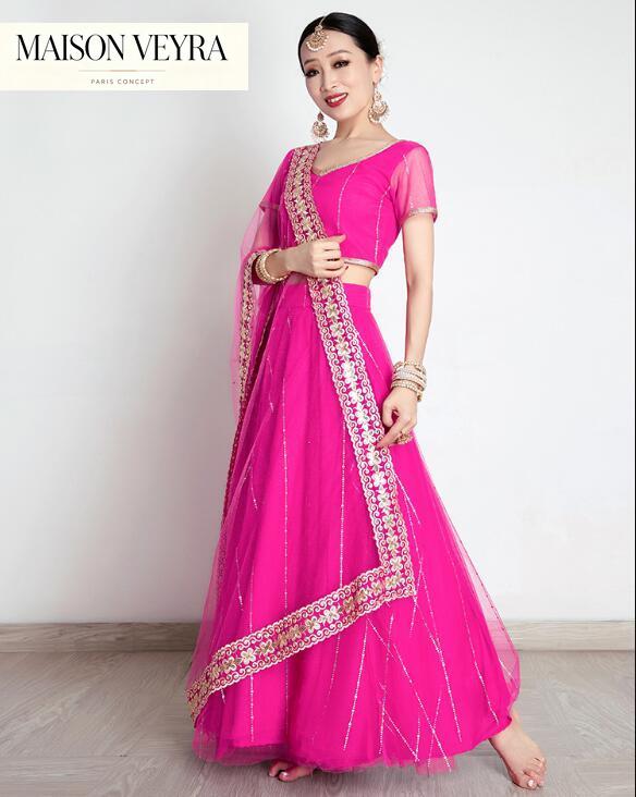 Sari indien pour femme, broder - Saree Georgette Women avis et prix