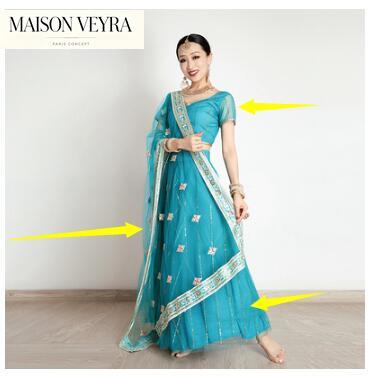 Sari indien pour femme, broder - Saree Georgette Women avis et prix