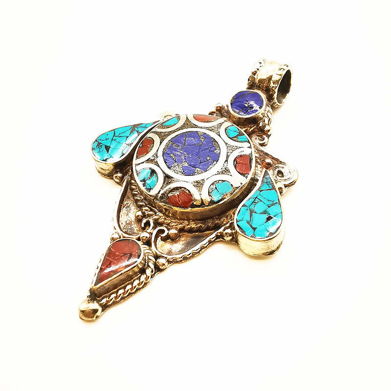 Grand pendentif vintage népala - Ethnic Fashion Com avis et prix