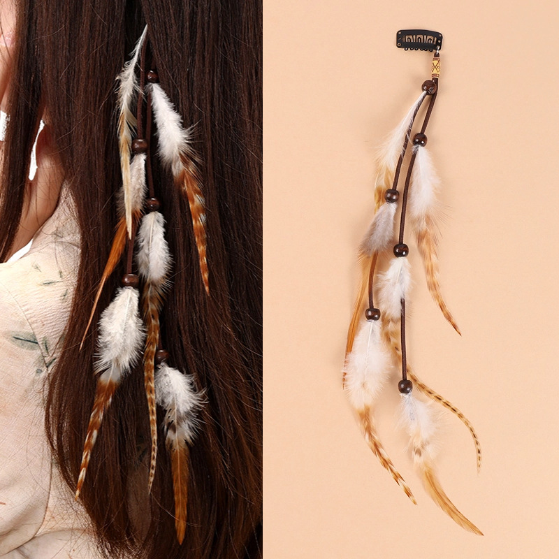 Pince à cheveux en plumes de s - Ethnic Indian Fashion avis et prix