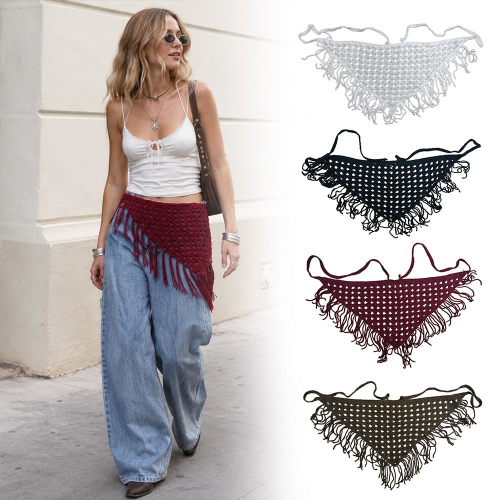 Ceinture à franges tendance, c - Y2K Ethnic Fashion avis et prix